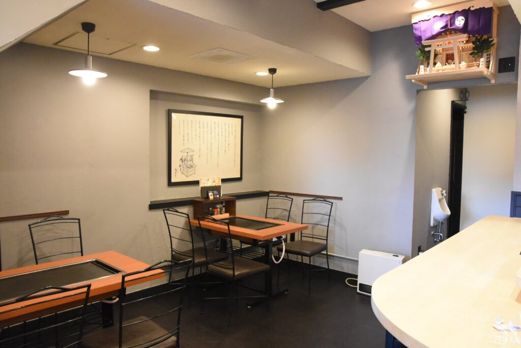 落ち着いたおしゃれなたたずまいの店内