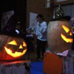 巨大カボチャにくぎ付け　ハロウィーンを前に　カボチャのランタンプレゼント／岡山・津山市