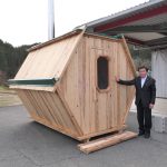 新しく開発した六角形のサウナ小屋・六角サウナ