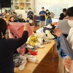 レクリエーションを楽しむ参加者=岡山県津山市で