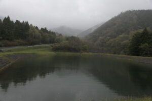 那岐山麓山の駅そばから見える那岐山