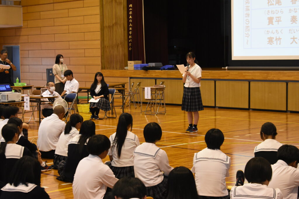 立候補者の演説