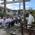 厳かに神事が執り行われた戦没者慰霊祭