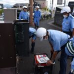 発電機を使用した制御機の復旧訓練