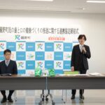 あいさつする川又岡山支店長