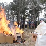 作楽神社で「筆まつり」