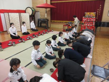 作陽保育園卒園茶会