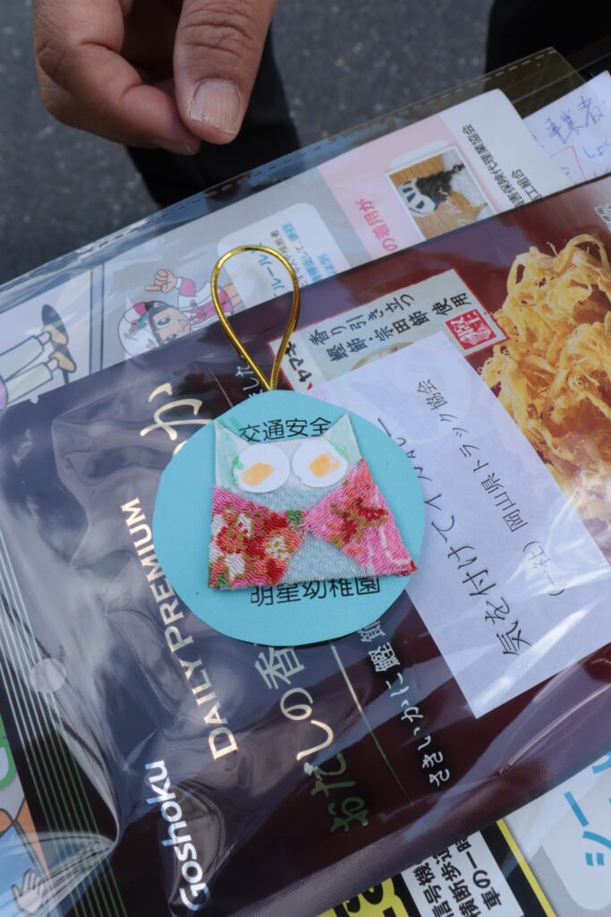 園児たちが作ったお守り