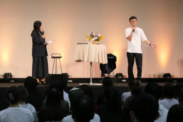 お笑いトリオ・ロバート馬場裕之さん講演　美作大学「白梅祭」で　多彩な催し満喫／岡山・津山市