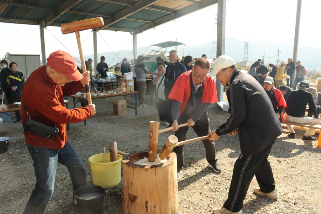 もちつきのパフォーマンス