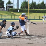 熱戦が繰り広げられた決勝戦＝シークレット・モンキーズ―FT=岡山県津山市で