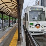 推しが武道館いってくれたら死ぬ・聖地　岡山電気軌道・岡山駅前停留所＝岡山県岡山市北区駅元町